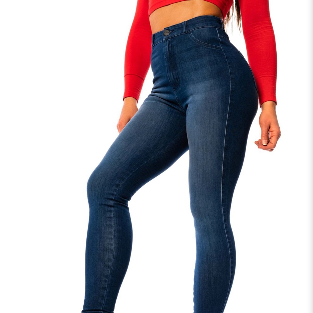 Fit Jeans 360 High Waisted - Deep Indigo - Small